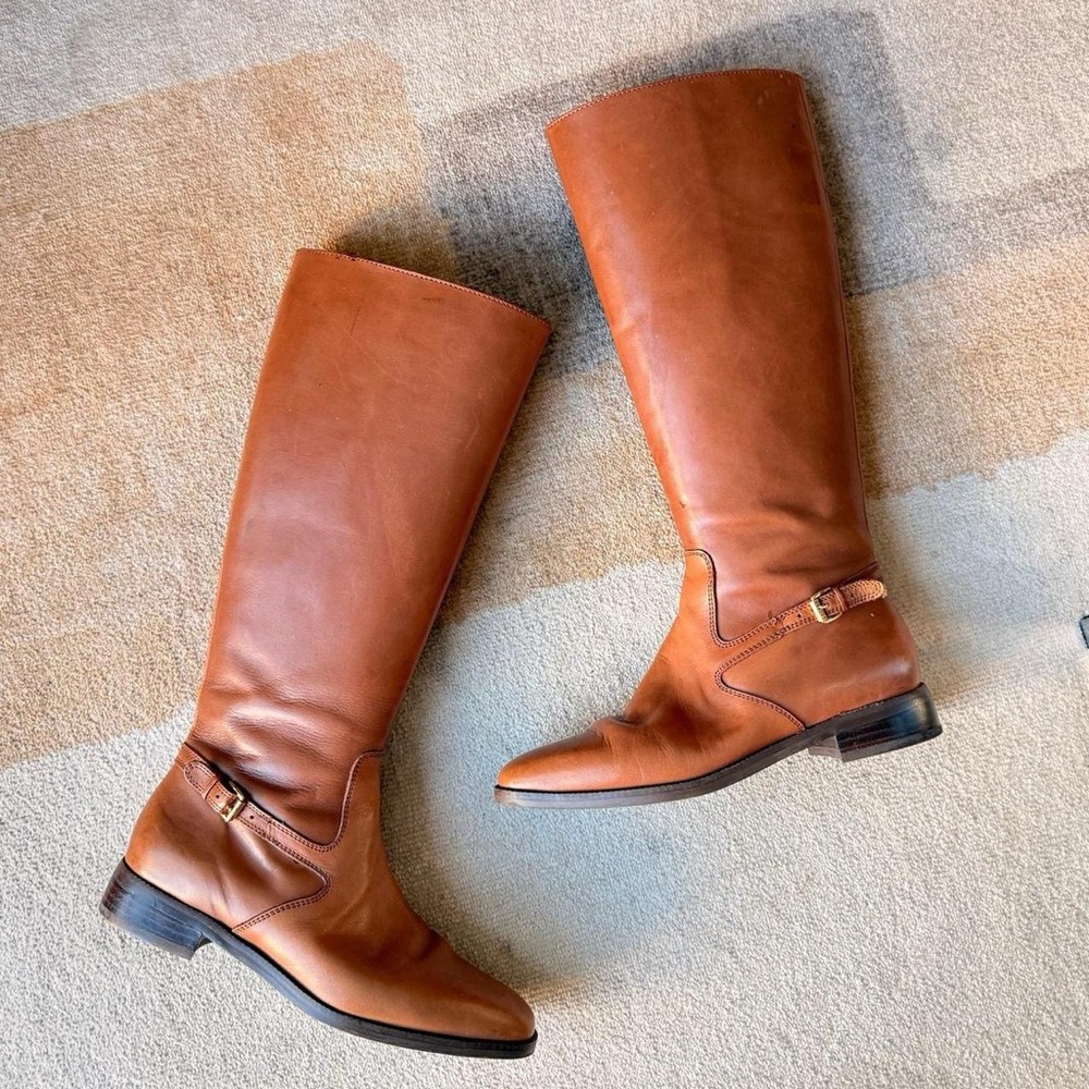 Ralph Lauren Brown Heeled Boots